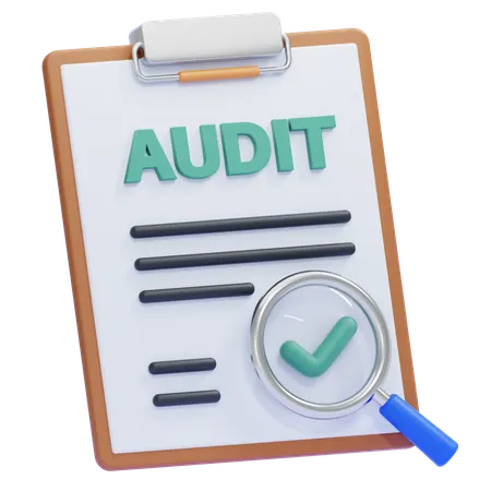 Audit  3D Icon