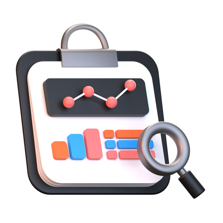 Audit  3D Icon