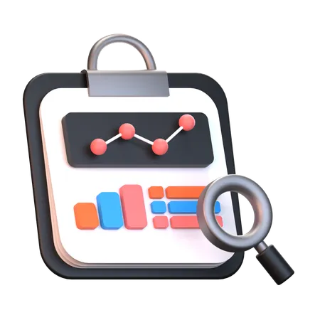 Audit  3D Icon