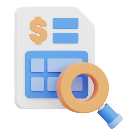 Audit  3D Icon