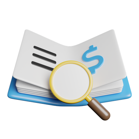 Audit  3D Icon