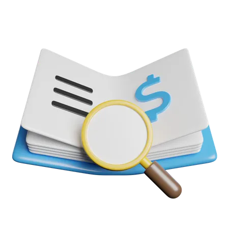 Audit  3D Icon