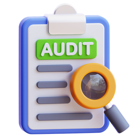 Audit  3D Icon