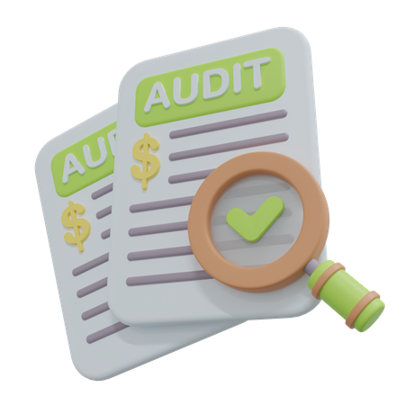 Audit  3D Icon