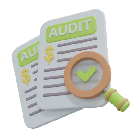 Audit  3D Icon