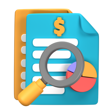 Audit  3D Icon