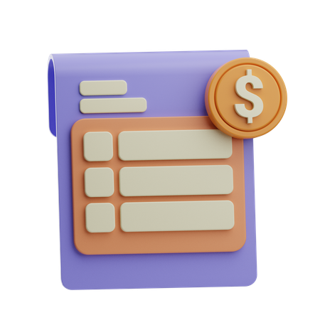 Audit  3D Icon