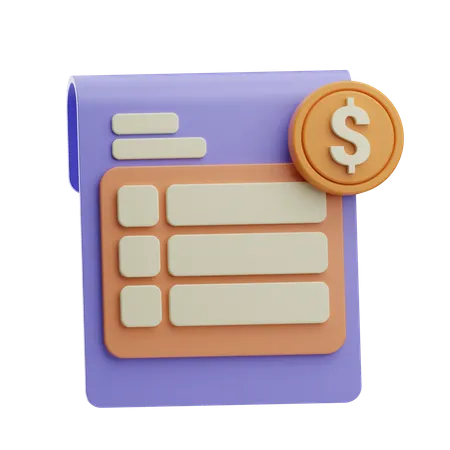 Audit  3D Icon