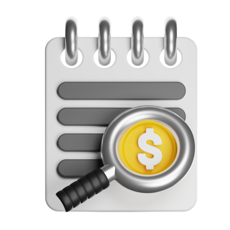 Audit  3D Icon