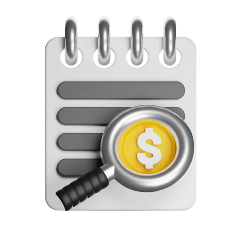 Audit  3D Icon