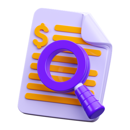 Audit  3D Icon