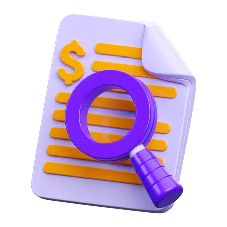 Audit  3D Icon