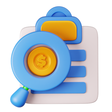 Audit  3D Icon