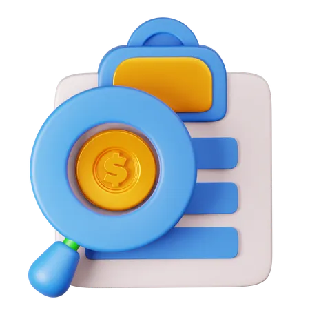 Audit  3D Icon