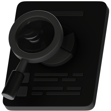 Audit  3D Icon