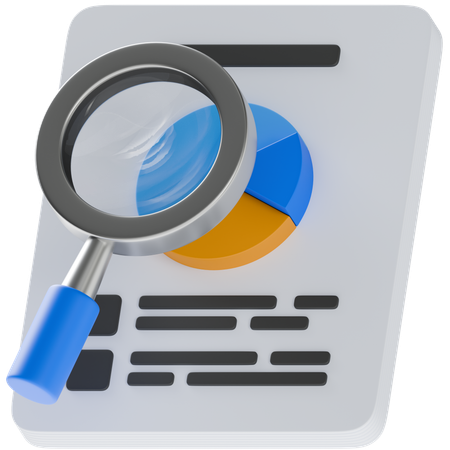 Audit  3D Icon