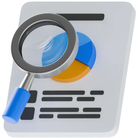 Audit  3D Icon