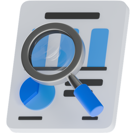 Audit  3D Icon