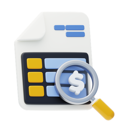 Audit  3D Icon