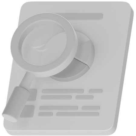 Audit  3D Icon