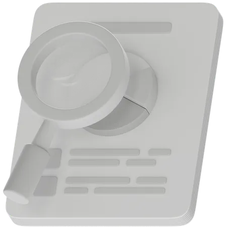 Audit  3D Icon