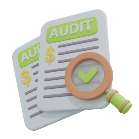 Audit  3D Icon