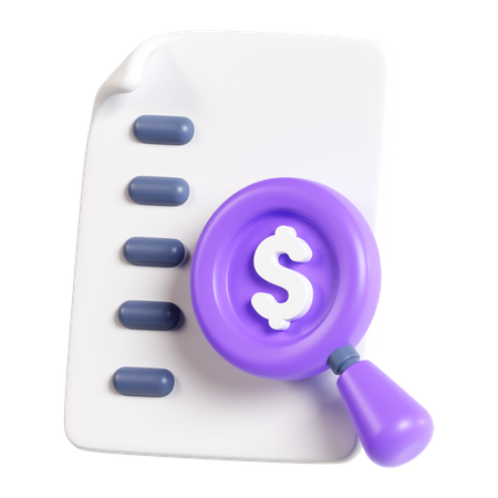 Audit  3D Icon