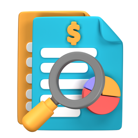 Audit  3D Icon