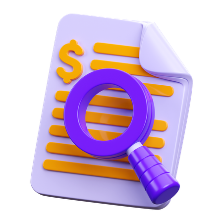 Audit  3D Icon