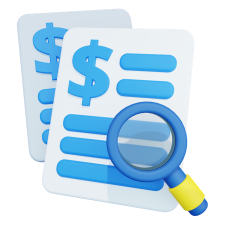 Audit  3D Icon