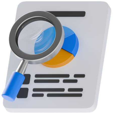 Audit  3D Icon