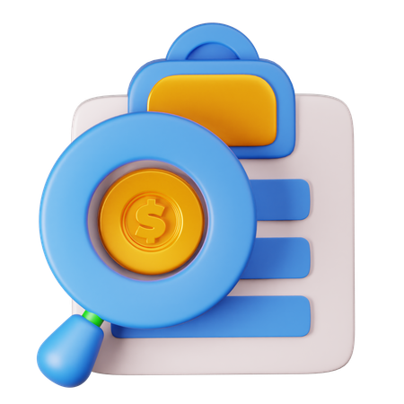 Audit  3D Icon