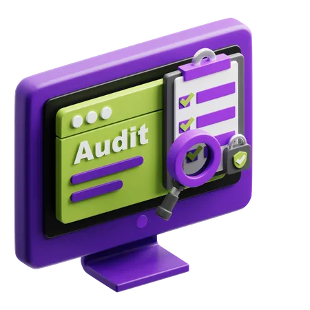 Audit de sécurité  3D Icon