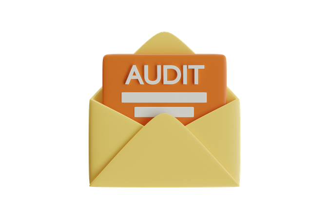 Audit Envelope  3D Icon