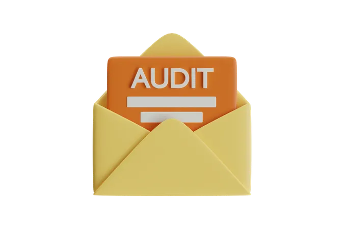 Audit Envelope  3D Icon