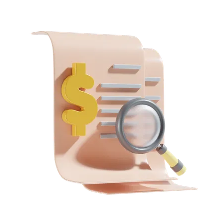 Audit financier  3D Icon