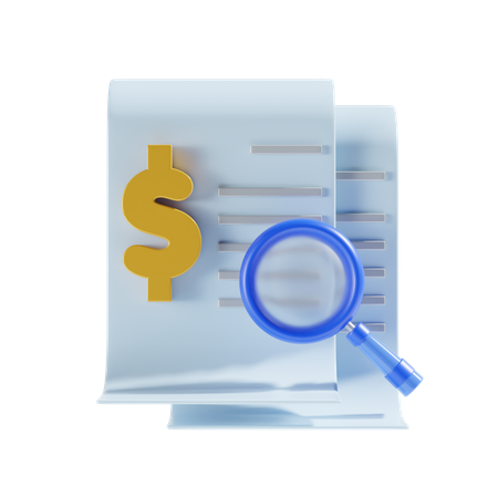 Audit financier  3D Icon