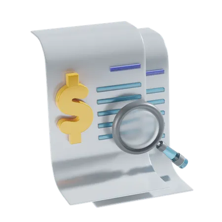 Audit financier  3D Icon