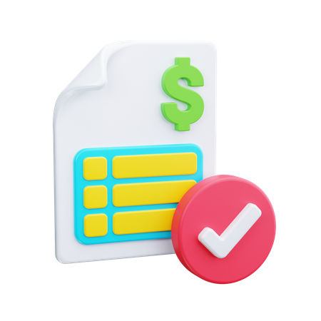 Audit financier  3D Icon