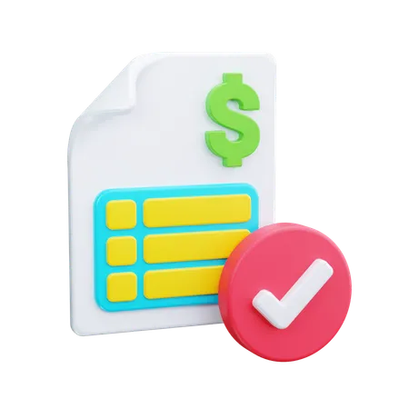 Audit financier  3D Icon