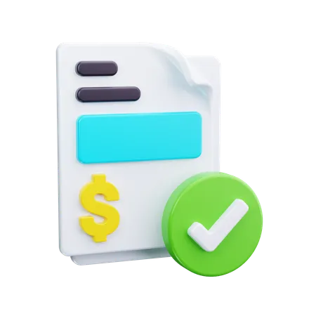 Audit financier  3D Icon