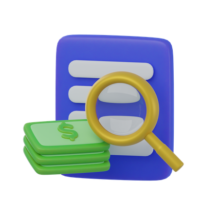 Audit financier  3D Icon