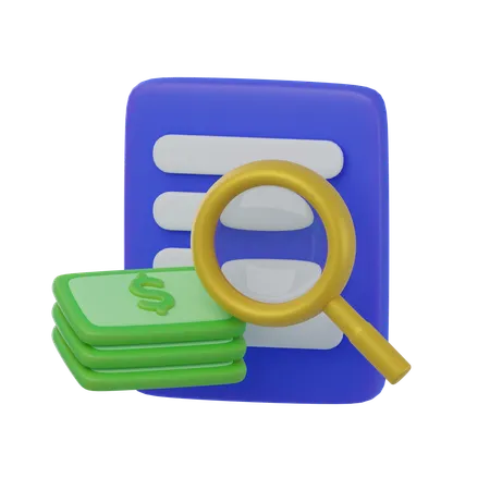 Audit financier  3D Icon