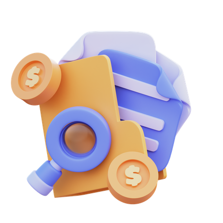 Audit Folder  3D Icon
