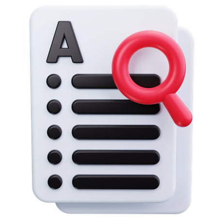 Audit Research  3D Icon