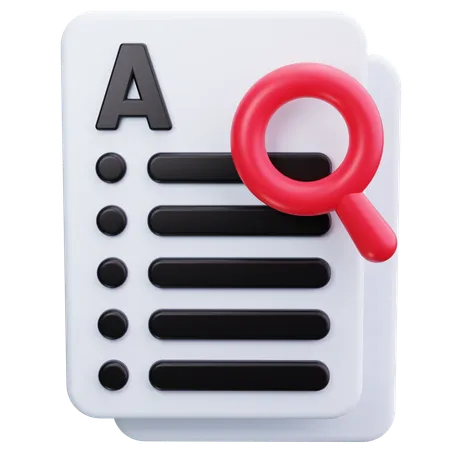 Audit Research  3D Icon