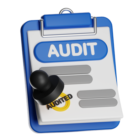 Audit Stamp  3D Icon