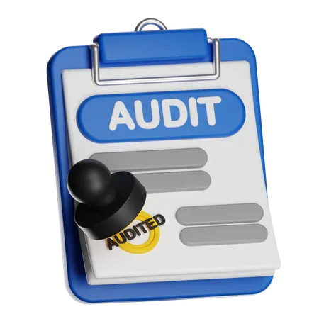 Audit Stamp  3D Icon