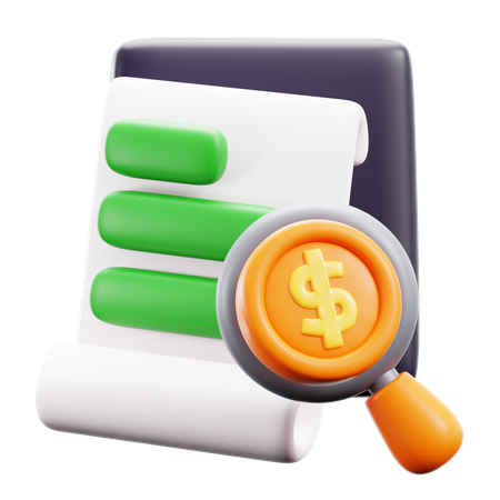 Auditing  3D Icon
