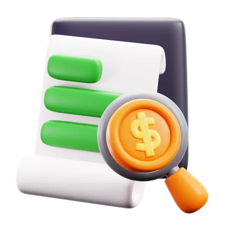 Auditing  3D Icon